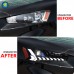 Светодиодные фары Mitsubishi Lancer X черного цвета