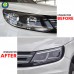 Фара для Volkswagen Tiguan L 2016, черного цвета