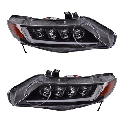 Светодиодные фары для Honda Civic 8 поколения - обновле