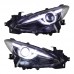 Фары Mazda 3 Axela 2014-2016 LED - новые стили, высокое