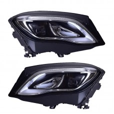 Фара Led для Mercedes-benz Gla-klasse, Модернизация Drl, Стильный Аксессуар. Цена за:1 комплект