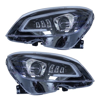 Фары передние LED для Mercedes-Benz C-Class W204, цветн