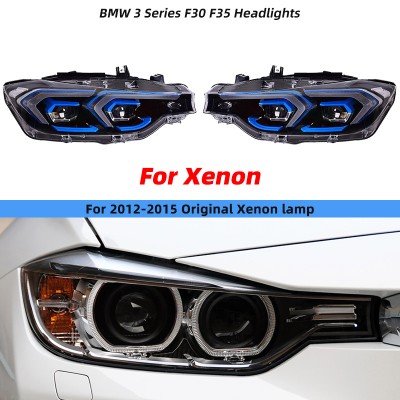 Фара BMW 3 серии F30 LCI DRL LED передняя фара 2012-201