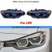 Фара BMW 3 серии F30 LCI DRL LED передняя фара 2012-201