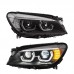 Передний фонарь BMW 7 серии F02 с LED подсветкой - стил