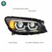 Передний фонарь BMW 7 серии F02 с LED подсветкой - стил