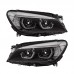 Передний фонарь BMW 7 серии F02 с LED подсветкой - стил