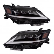 Фара Led Lexus Rx 270/350 2009-2015, Передняя, Plug And Play, Светодиодные, Черного Цвета. Цена за:1 комплект