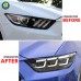 Светодиодная фара Ford Mustang 2015-2017 DRL передняя ф