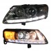 Фары Audi A6 C6 2008 LED DRL, модернизированные, прочны