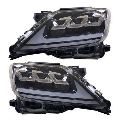 Передние фары Lexus LX570 2008-2015, новые стили, свето
