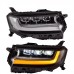 Передние фары Toyota Land Cruiser LC300 2022-2023. Ярки