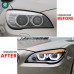 Светодиодные фары BMW 7 серии F02, передние новые, чёрн