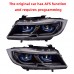 Фары BMW 3 серии E90 2005-2012, модернизированные, инди