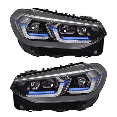Светодиодная фара BMW X3 G08, черная, обновляемая, лиде