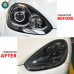 Светодиодные фары для Porsche Cayenne, черного цвета, в