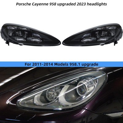 Поршневые фары Cayenne 958 2011-2014 LED модернизирован