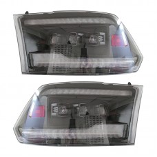 Фары Dodge Ram 2009-2018 с Led Поворотниками, Автомобильные Аксессуары, Новый Стиль, Черный. Цена за:1 комплект