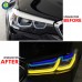 Фара BMW 540i G30 2022, черного цвета, высокого качеств