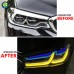 Фара BMW 540i G30 2022, черного цвета, высокого качеств
