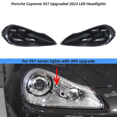 Светодиодные фары для Porsche Cayenne 957 - улучшение в