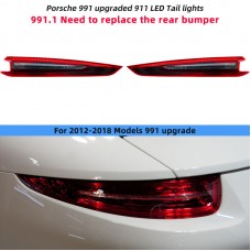 Светодиодные Задние Фары для Porsche 911 991,2 2012-2018. Прозрачный Цвет. Уникальный Дизайн. Цена за:1 комплект