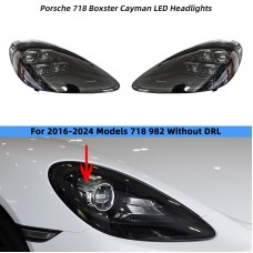 Светодиодные Фары для Porsche 718 Boxster, Матричный Стиль, Черный. Цена за:1 комплект