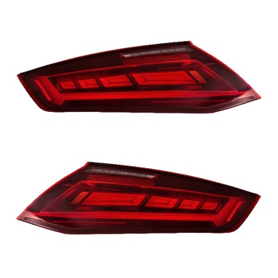 Задние светодиодные фонари Audi TT, черный, прозрачный,