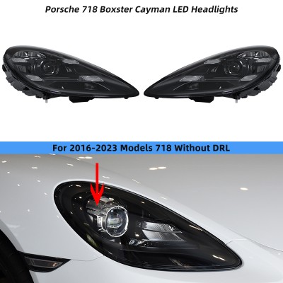Поршневые LED фары для Cayman Boxster 718: обновленный 