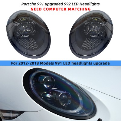 "led Передние Фары Porsche 911 991,2 в Сборе, 2012-2018, Цвет Gt3rs" (Для 12-18 991 светодиодные фары)  Цена за:1 комплект
