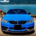 Передняя губа сплиттер BMW 4 серии ABS волокно черный
