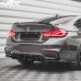 Пластиковый задний диффузор для BMW M4 черного цвета
