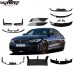 Накладки на бампер BMW M3/M4 F80/F82 G82, пластик, черн