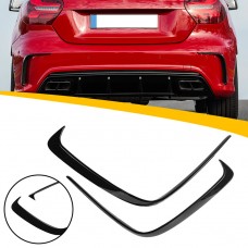 Задний Бампер Haosheng для Mercedes-benz A-klasse, Abs Пластик, Углеродное Волокно, Черный.