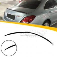 Задний Спойлер Haosheng для Mercedes-benz C-klasse W205 - Стильный Аксессуар из Углеродного Волокна и Abs-пластика. Матовый Черный, Блестящий Черный, Жемчужно-белый.