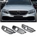 Передняя решетка для Mercedes-Benz C-klasse W205, черна