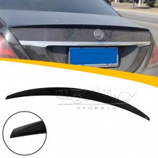 Спойлер для Багажника Mercedes-benz S-klasse W222 из Углеродного Волокна. Матовый Черный. Впечатляющий Стиль!