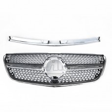 Решетка Maybach для Mercedes-benz Vito, Черно-серебристая, из Абс-пластика.