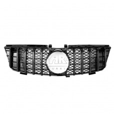 Передняя Решетка Mercedes-benz Ml Класса W164 в Стиле Gtr, Черный Abs-пластик. (Черный)