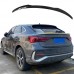 Спойлер задний для Audi Q3 F3 Sportback 2019+, черный г