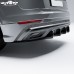 Диффузор заднего бампера Audi Q8 из углеродного волокна