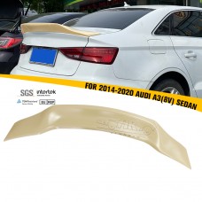 Задний Спойлер Haosheng R Стиль для Audi A3 Седан Abs Волокно