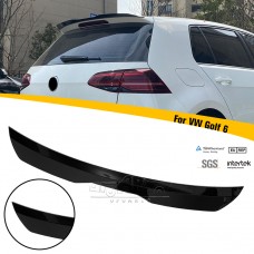 Haosheng Задний Спойлер для Vw Golf 6 из Углеродного Волокна, Цвет - Черный, Материал - Abs