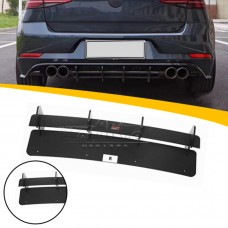 Диффузор и Спойлер Haosheng для Golf R, Углеродное Волокно, Чёрный.