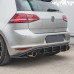Диффузор заднего лезвия Haosheng для VW Golf 7 GTI из у