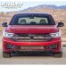Решетка бампера Volkswagen Jetta 2023+, черная, ABS.