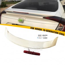 Задний Спойлер Haosheng для Honda Civic в Стиле Mc, из Углеродного Волокна, Черного Цвета.