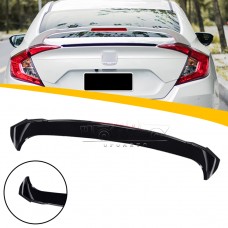 Спойлер Заднего Багажника для Honda Civic в Спортивном Стиле, Белый с Led-подсветкой