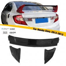 Задний Спойлер Haosheng для Honda Civic 9, Abs-пластик, Стиль R, Черный