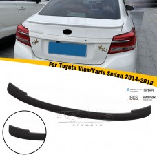 Спойлер на Заднее Крыло Toyota Vios Yaris Черный Глянец Abs
